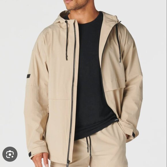 Legends Men's Crosswind Packable Jacket Size Small Beige NEW - Picture 1 of 16